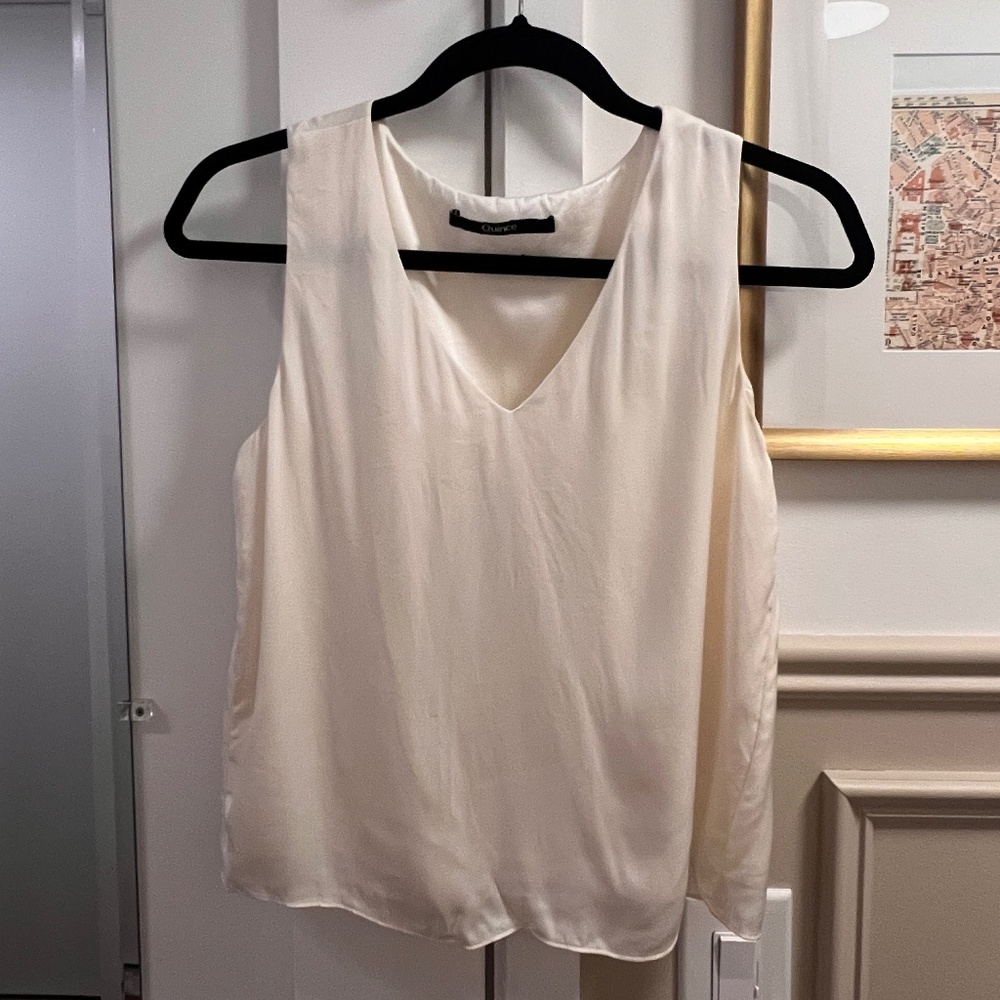 Quince Cream Sleeveless Tank